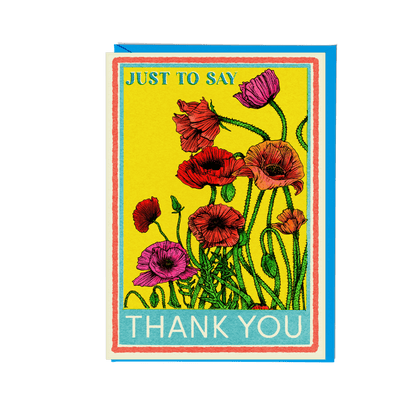 Poppies Thank You Card - Fawn and Thistle