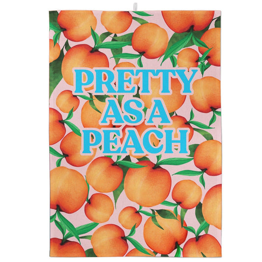 Pretty As A Peach Tea Towel - Fawn and Thistle