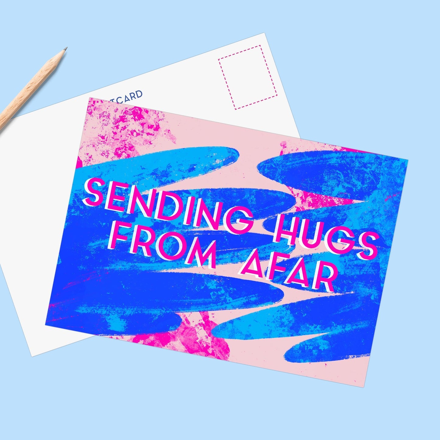 Sending Hugs Postcard - Fawn and Thistle