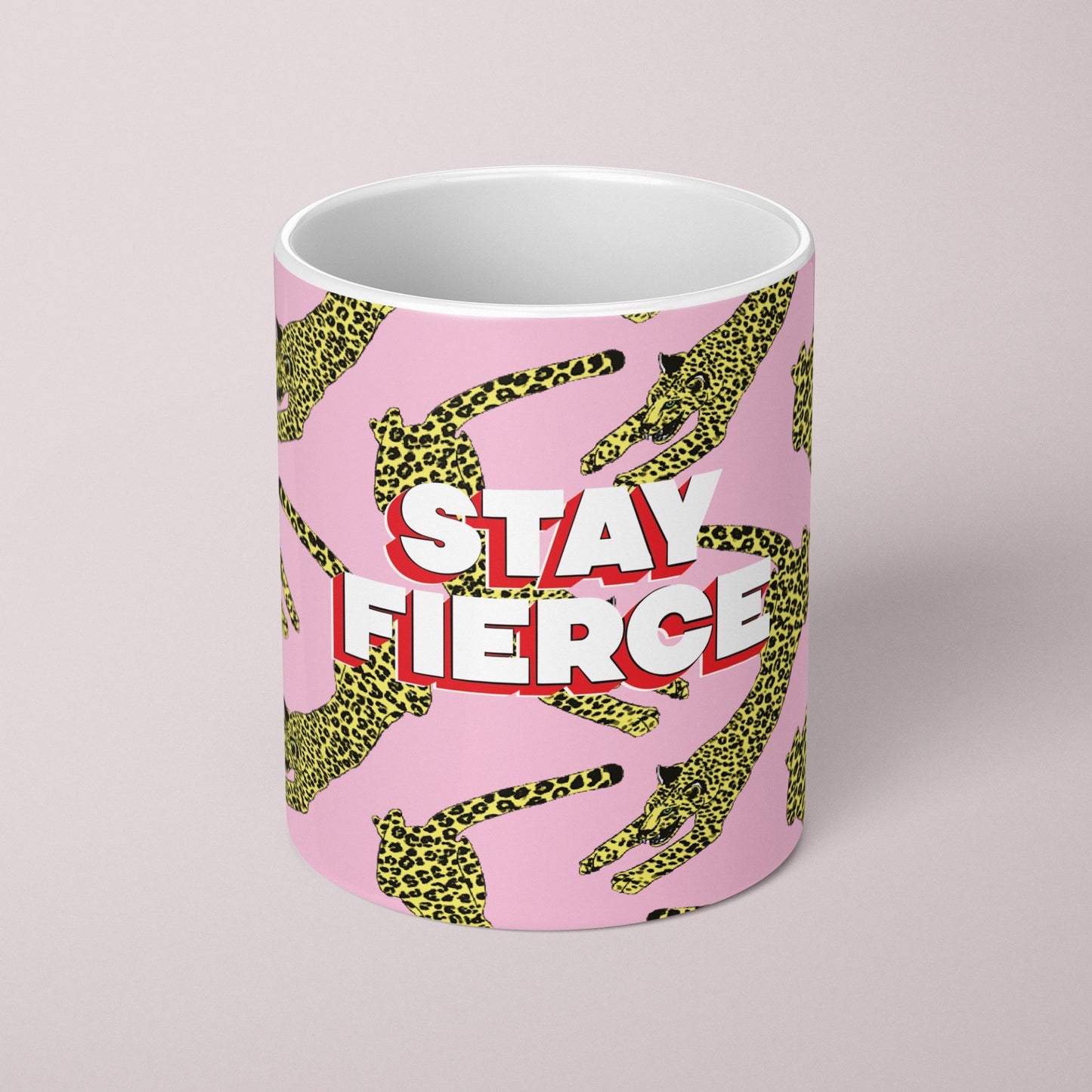 Stay Fierce Leopard Mug - Fawn and Thistle