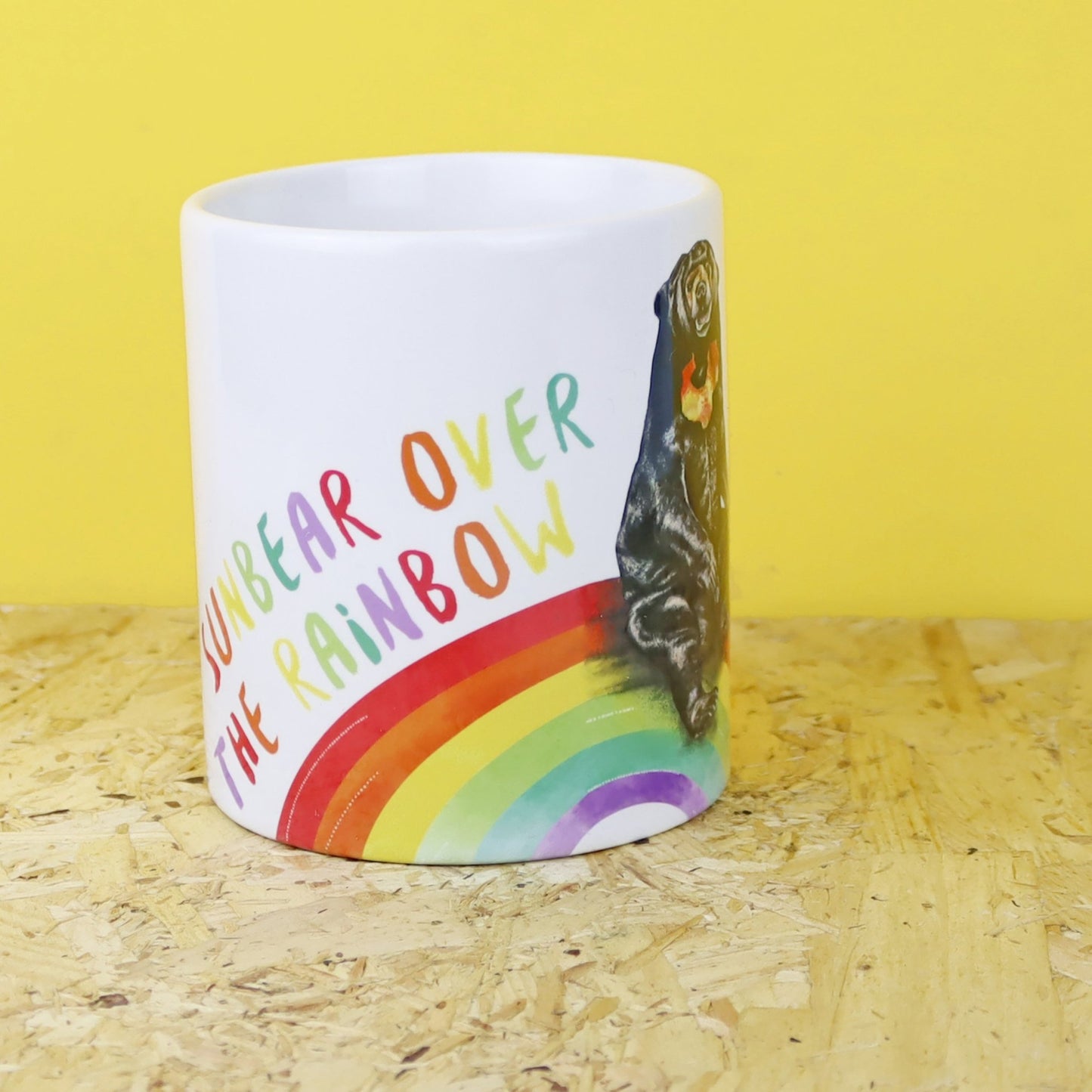 Sun Bear Over the Rainbow Mug - Fawn and Thistle