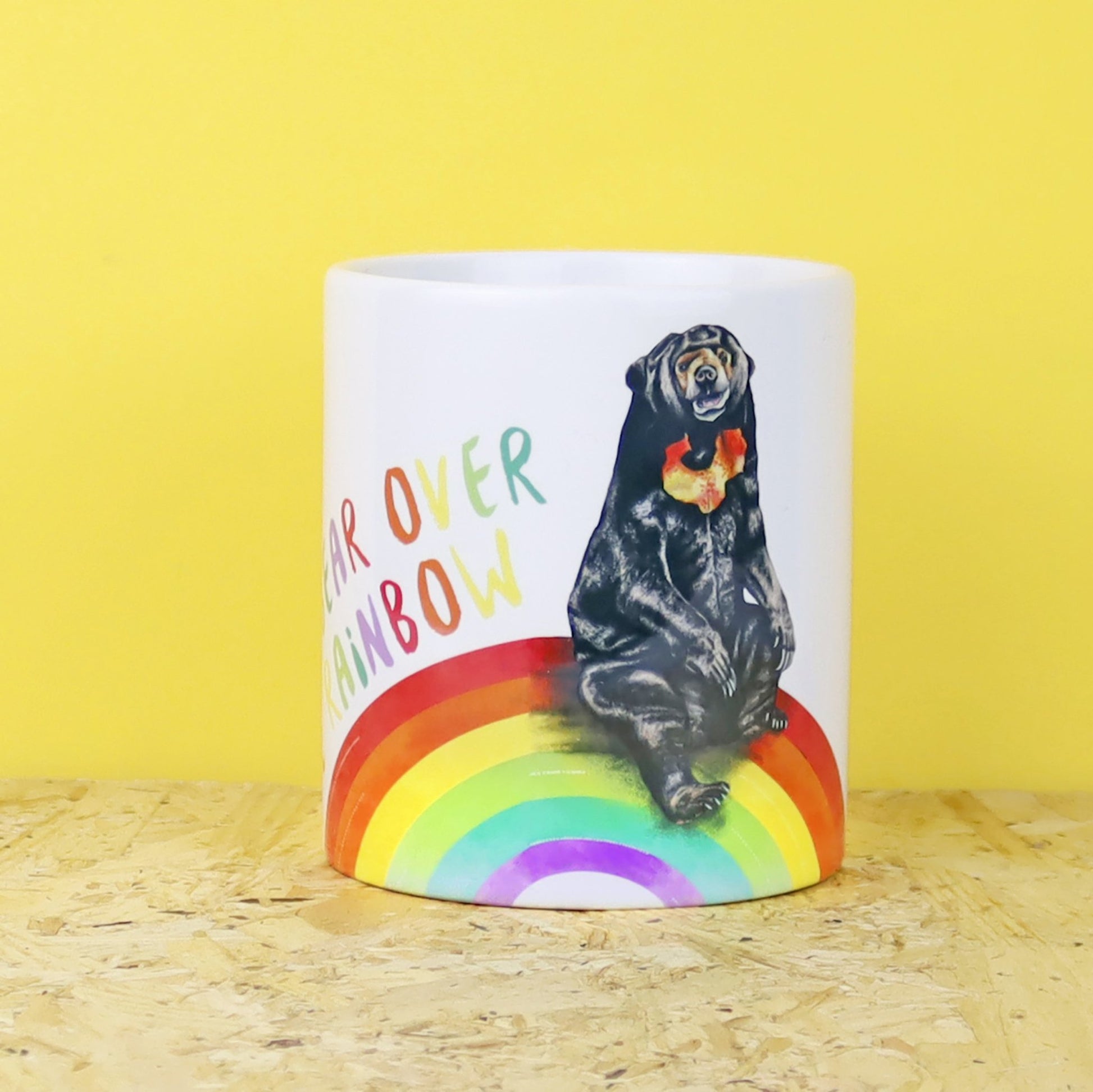 Sun Bear Over the Rainbow Mug - Fawn and Thistle