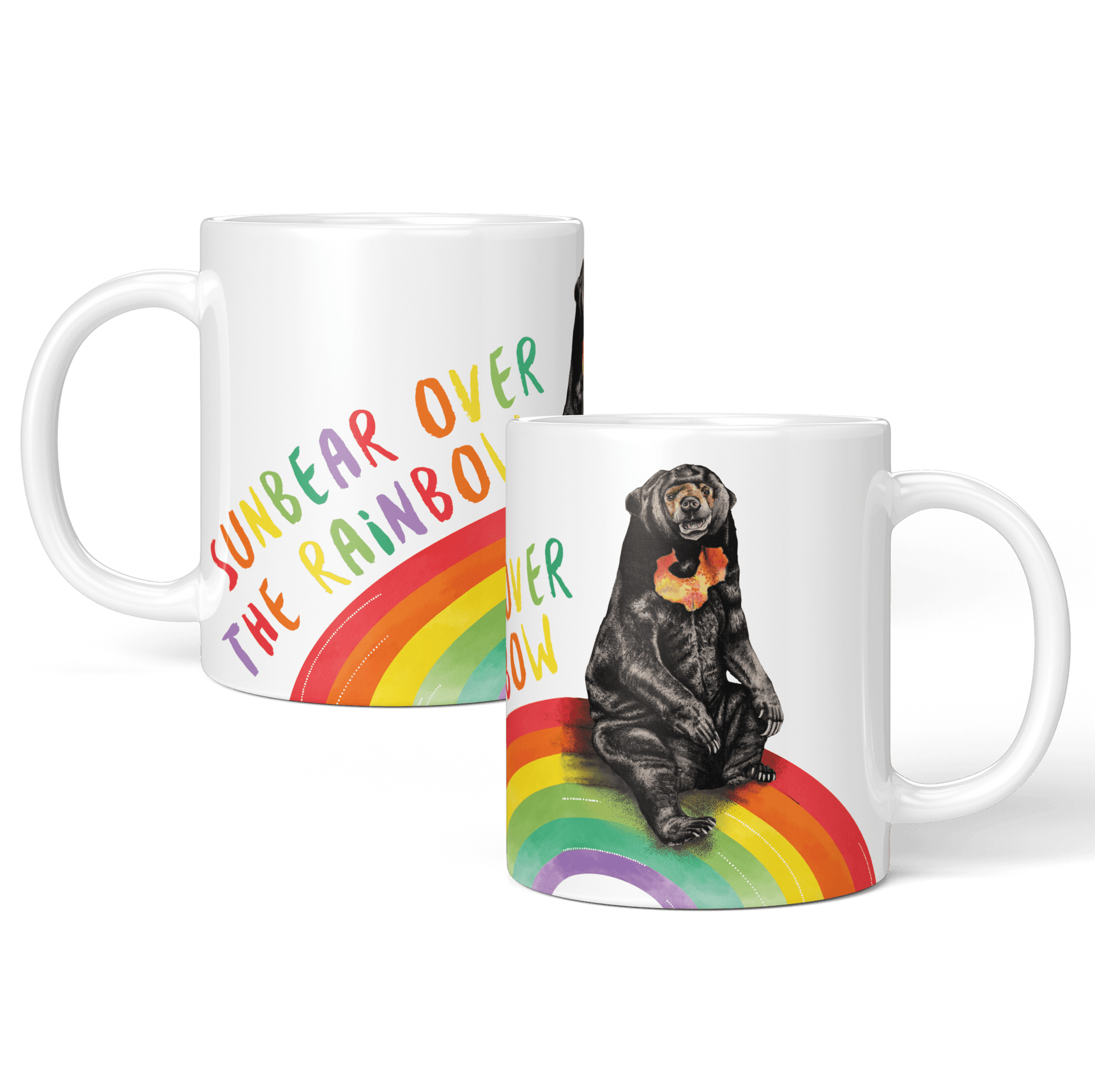 Sun Bear Over the Rainbow Mug - Fawn and Thistle