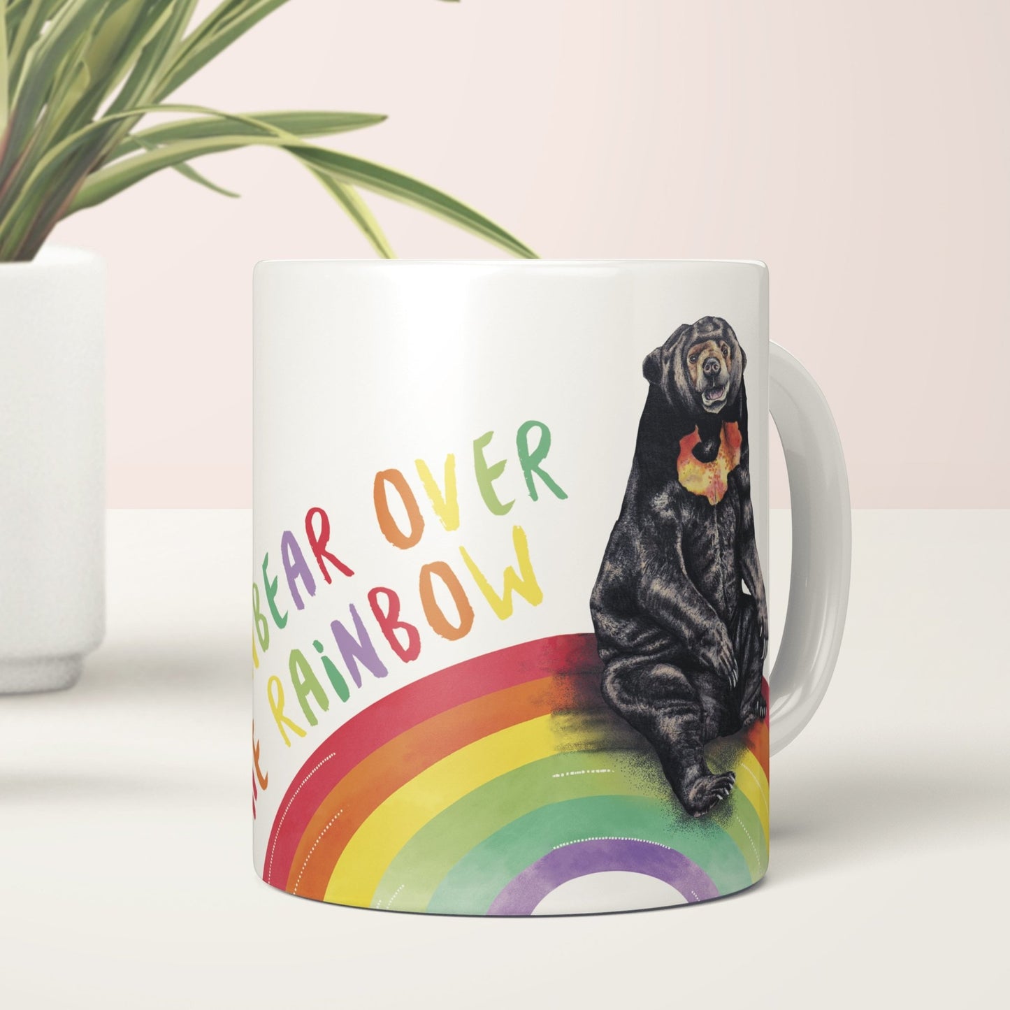 Sun Bear Over the Rainbow Mug - Fawn and Thistle