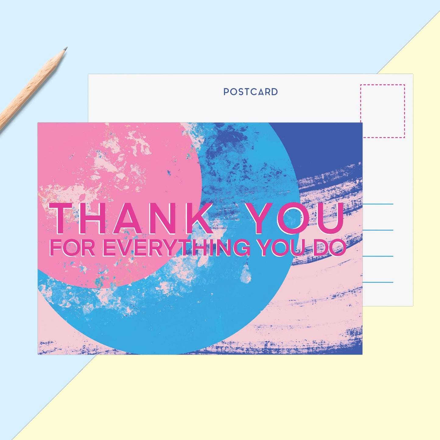 Thank You For Everything Postcard - Fawn and Thistle