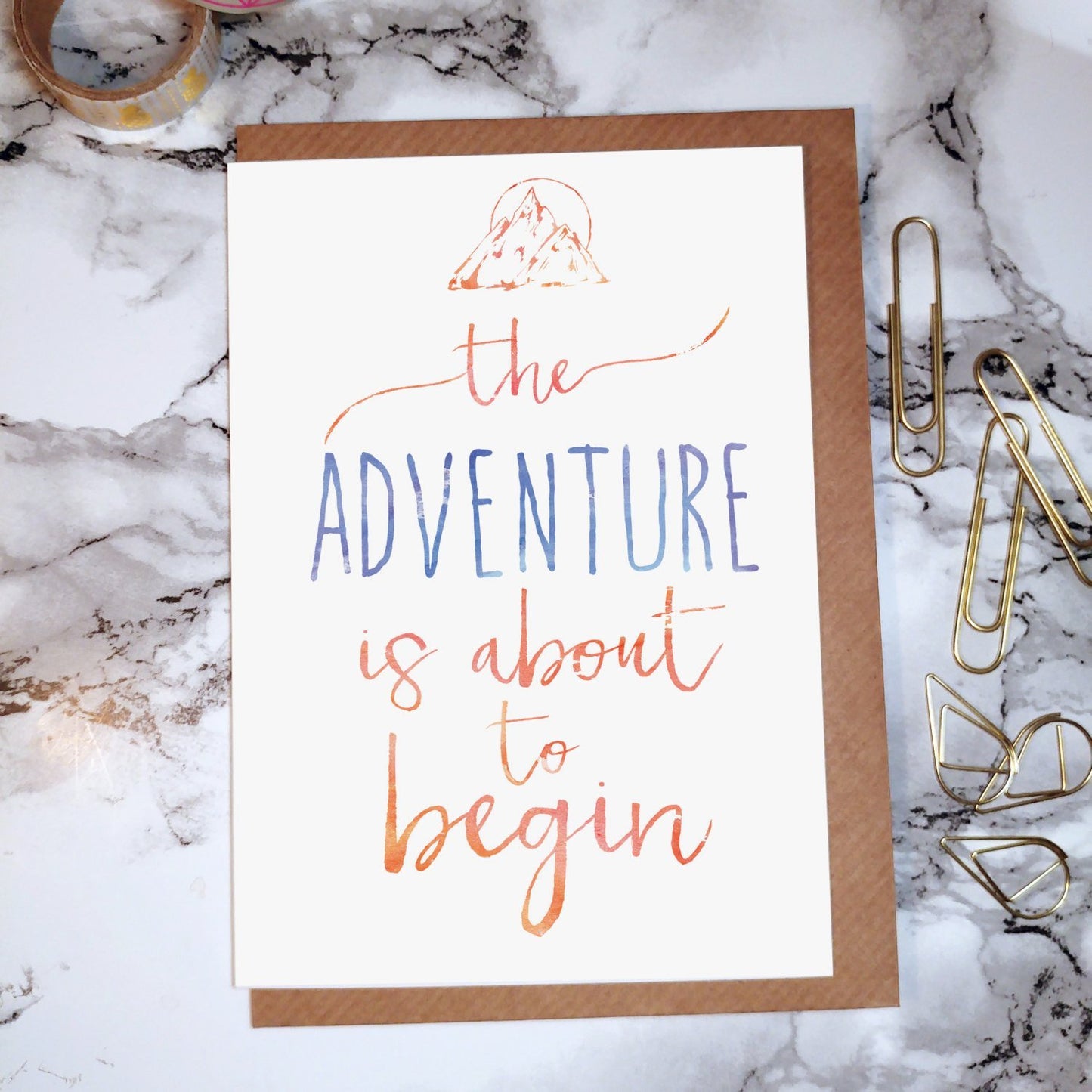 The Adventure is About to Begin Greeting Card - Fawn and Thistle
