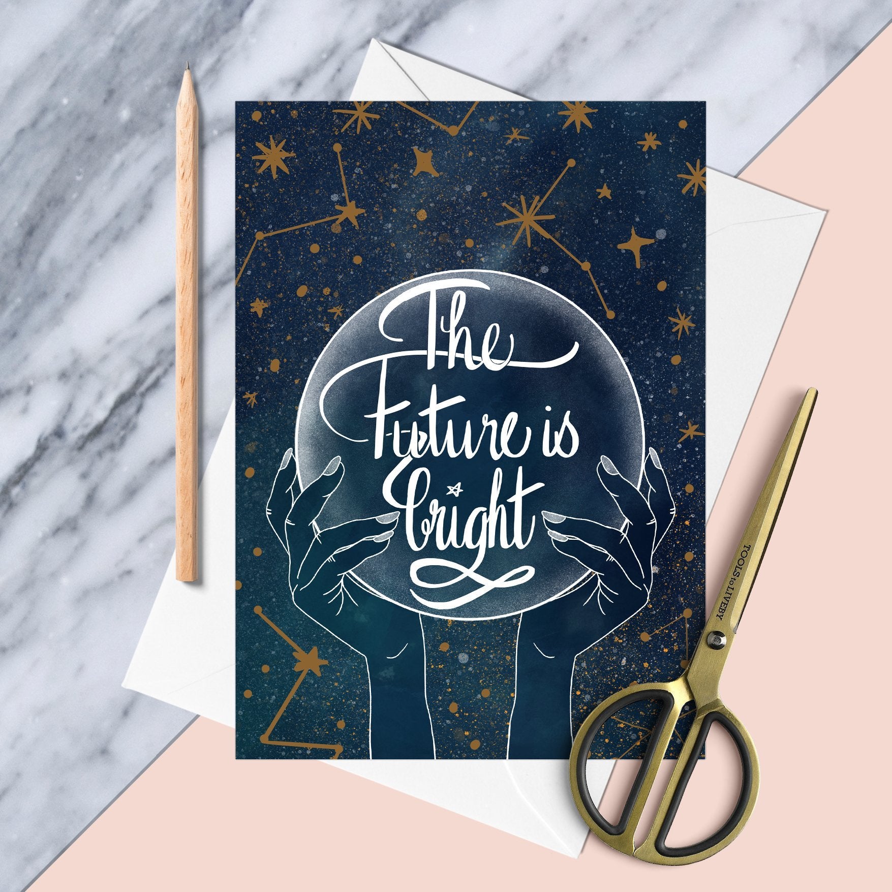 The Future is Bright Celestial Greeting Card - Fawn and Thistle