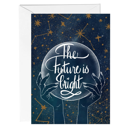 The Future is Bright Celestial Greeting Card - Fawn and Thistle