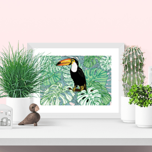 Tropical Toucan Giclee Art Print - Fawn and Thistle