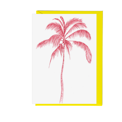 Tropicana Palm Tree Greeting Card - Fawn and Thistle