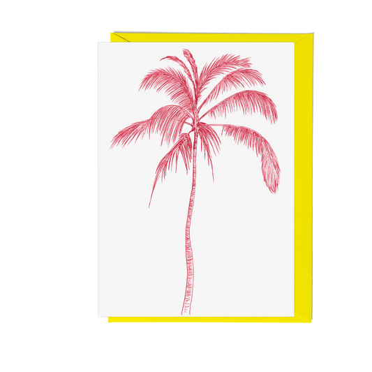 Tropicana Palm Tree Greeting Card - Fawn and Thistle