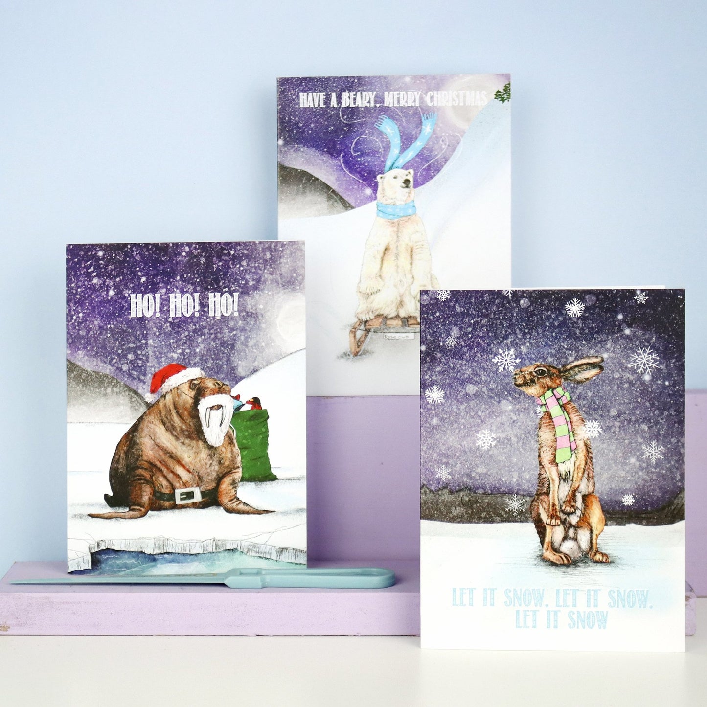 Walrus Santa Winter Wonderland Christmas Card - Fawn and Thistle