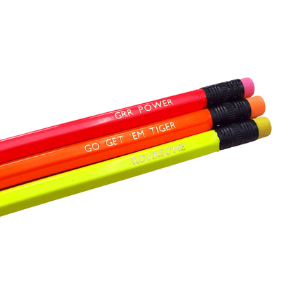Wild Cat Positivity Neon Pencil set - Fawn and Thistle