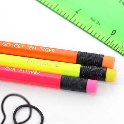 Wild Cat Positivity Neon Pencil set - Fawn and Thistle