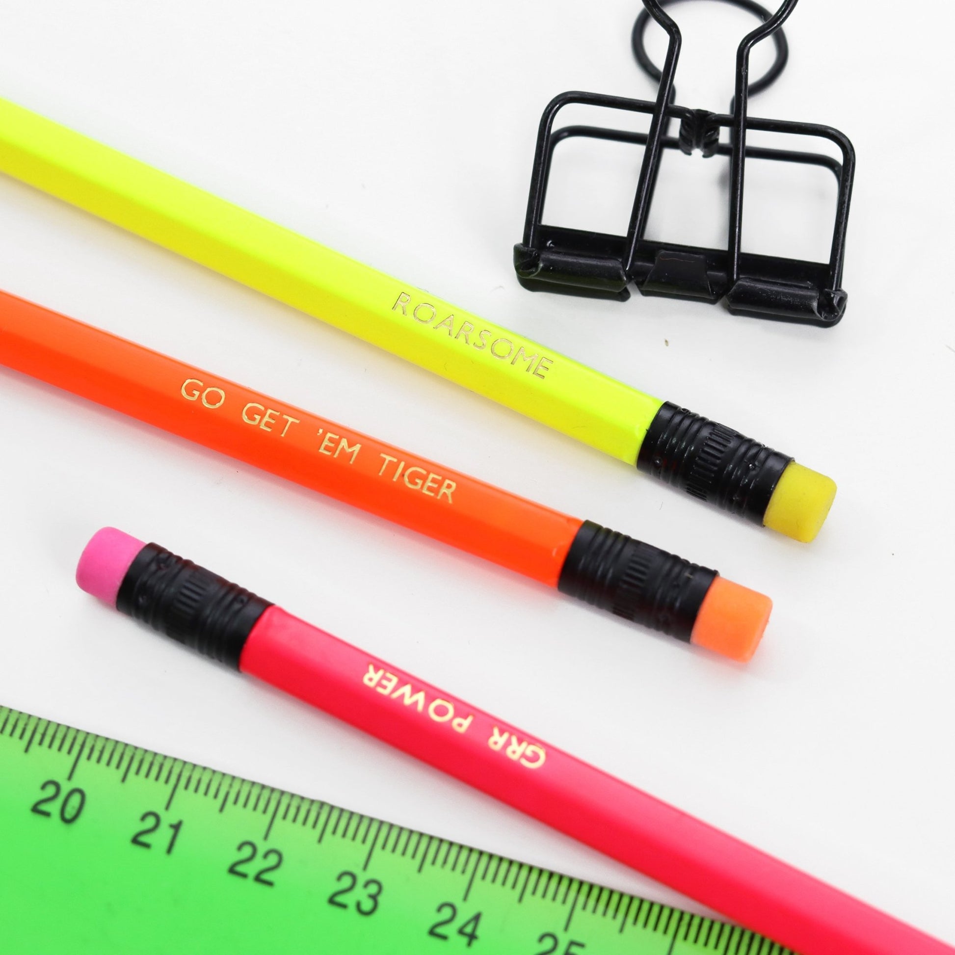 Wild Cat Positivity Neon Pencil set - Fawn and Thistle