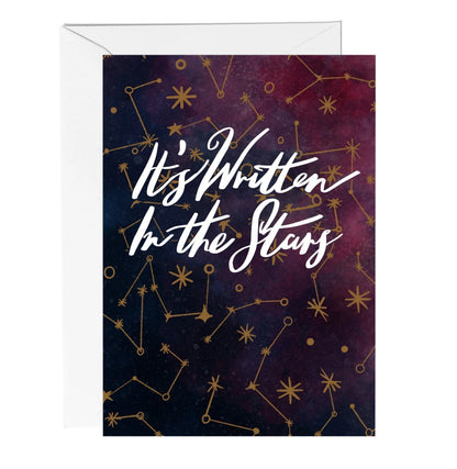 Written In The Stars Celestial Greeting Card - Fawn and Thistle