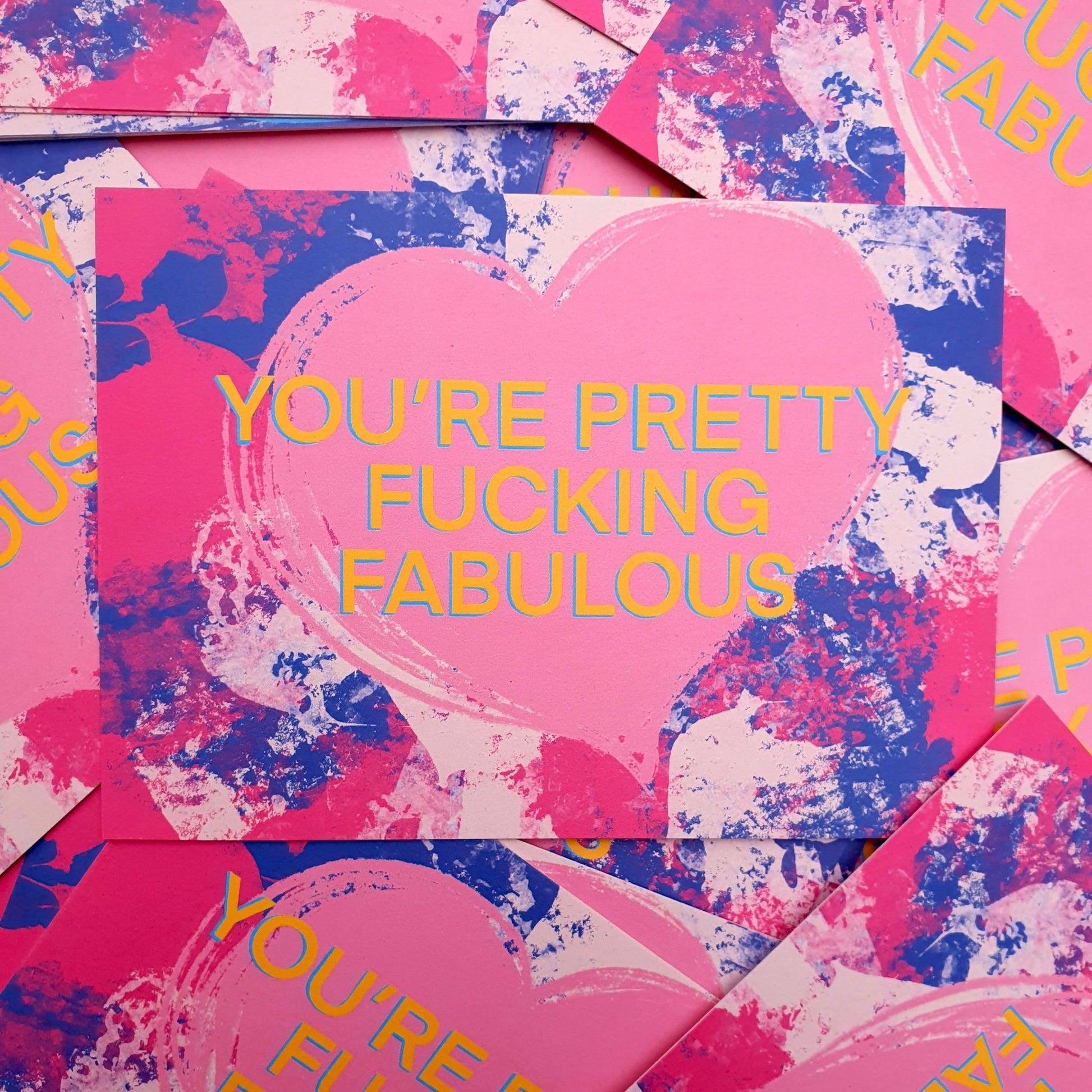 You're Pretty Fucking Fabulous Postcard - Fawn and Thistle